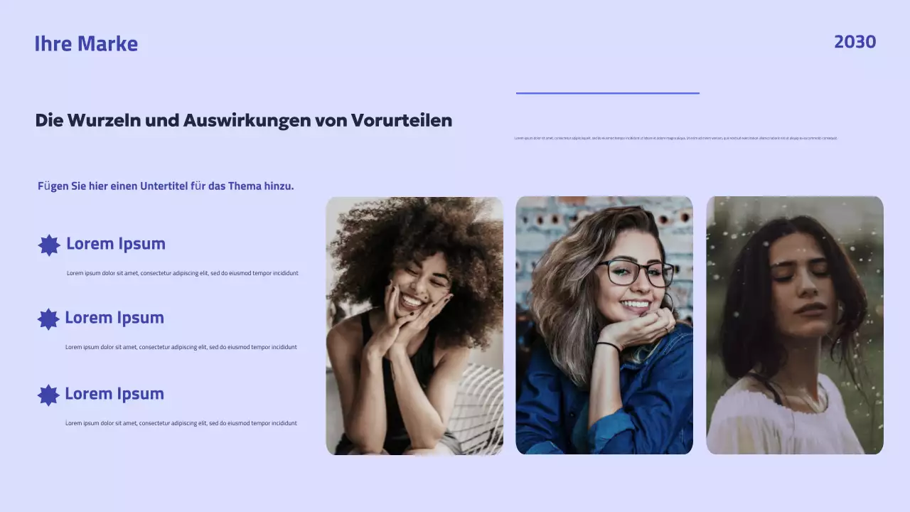 Präsentation der Blue Modern-Kampagne