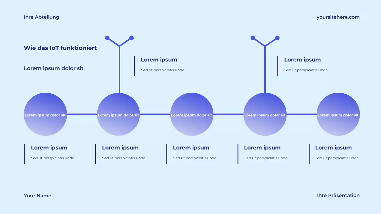 Blaue Moderne Technologie Präsentation