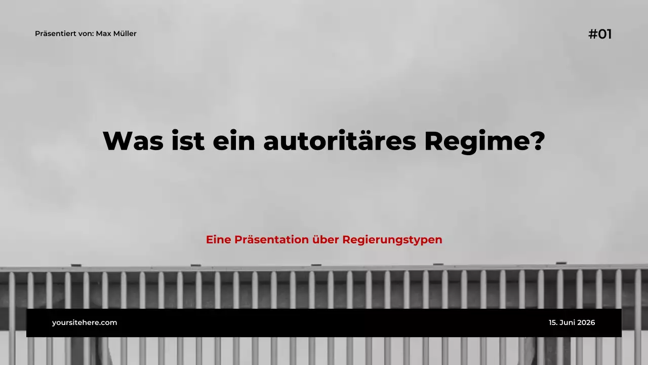 Vortragspräsentation zum Thema „Graue moderne Regierung“
