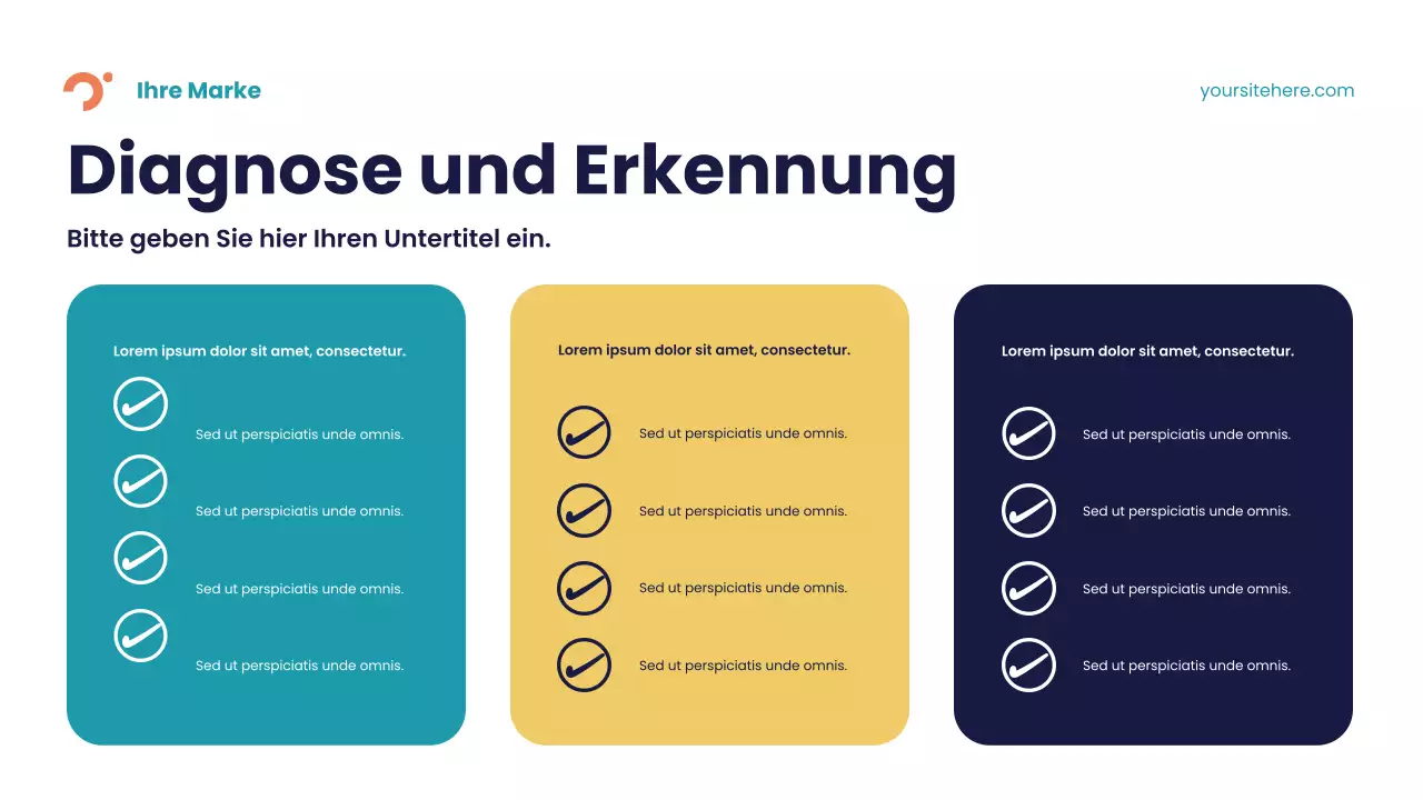 Blaue abstrakte Krankheit Präsentation