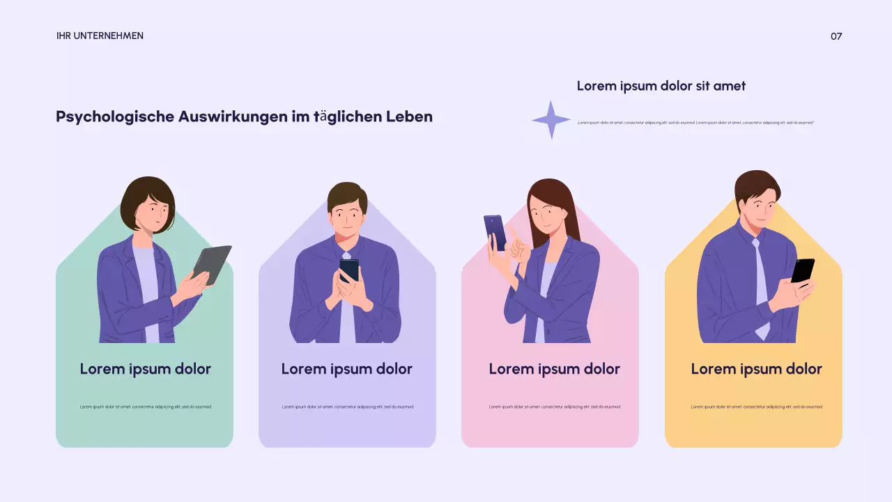 Rosa Moderne Psychologie Präsentation