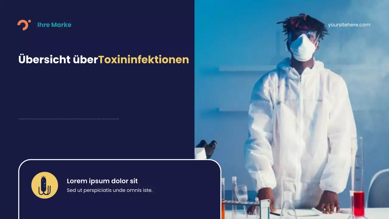 Blaue abstrakte Krankheit Präsentation