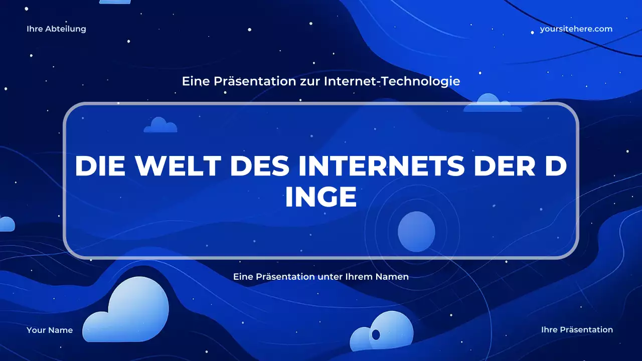 Blaue Moderne Technologie Präsentation