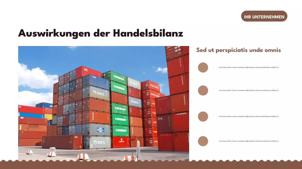 Braune Retro-Handelspräsentation