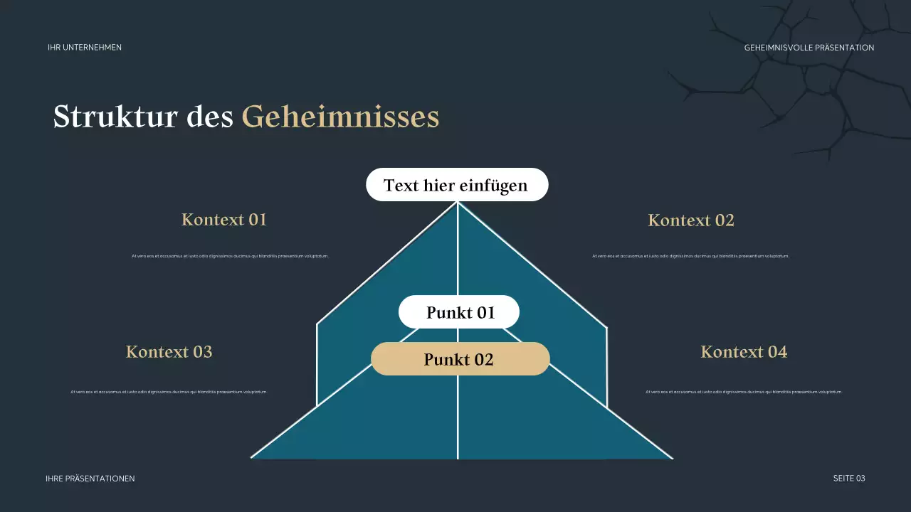 Teal Mysterious Präsentation