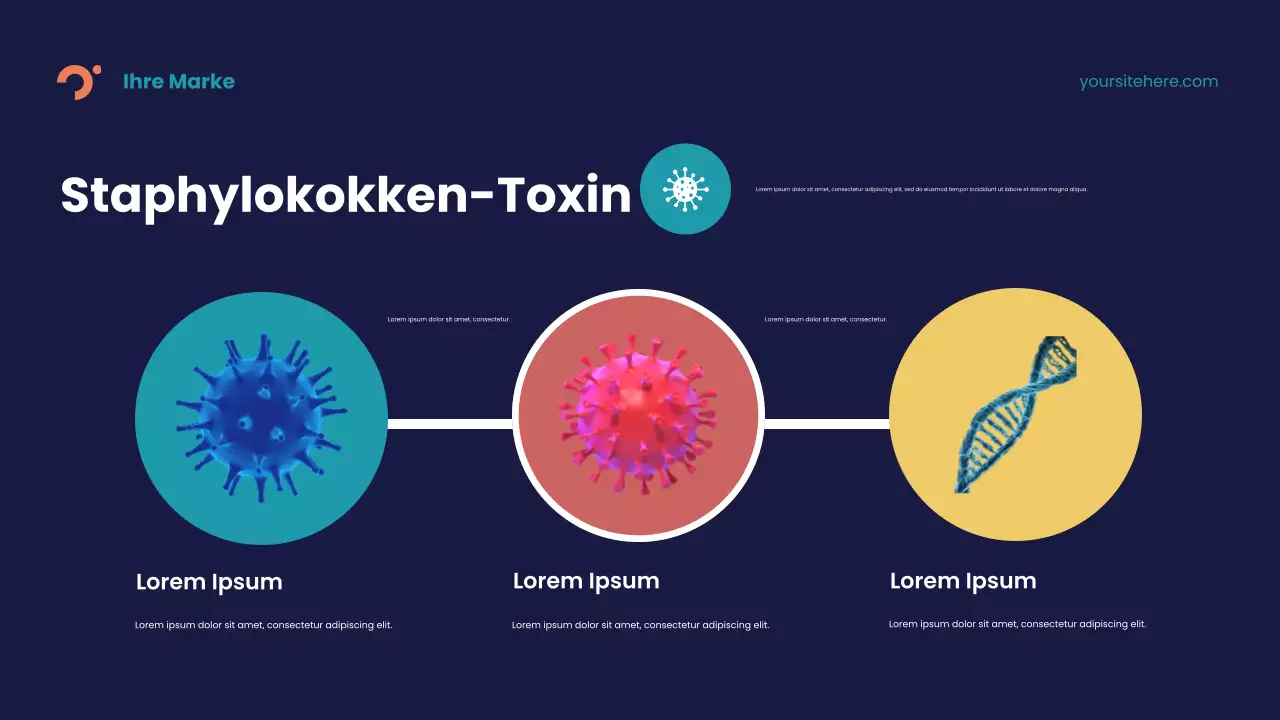 Blaue abstrakte Krankheit Präsentation