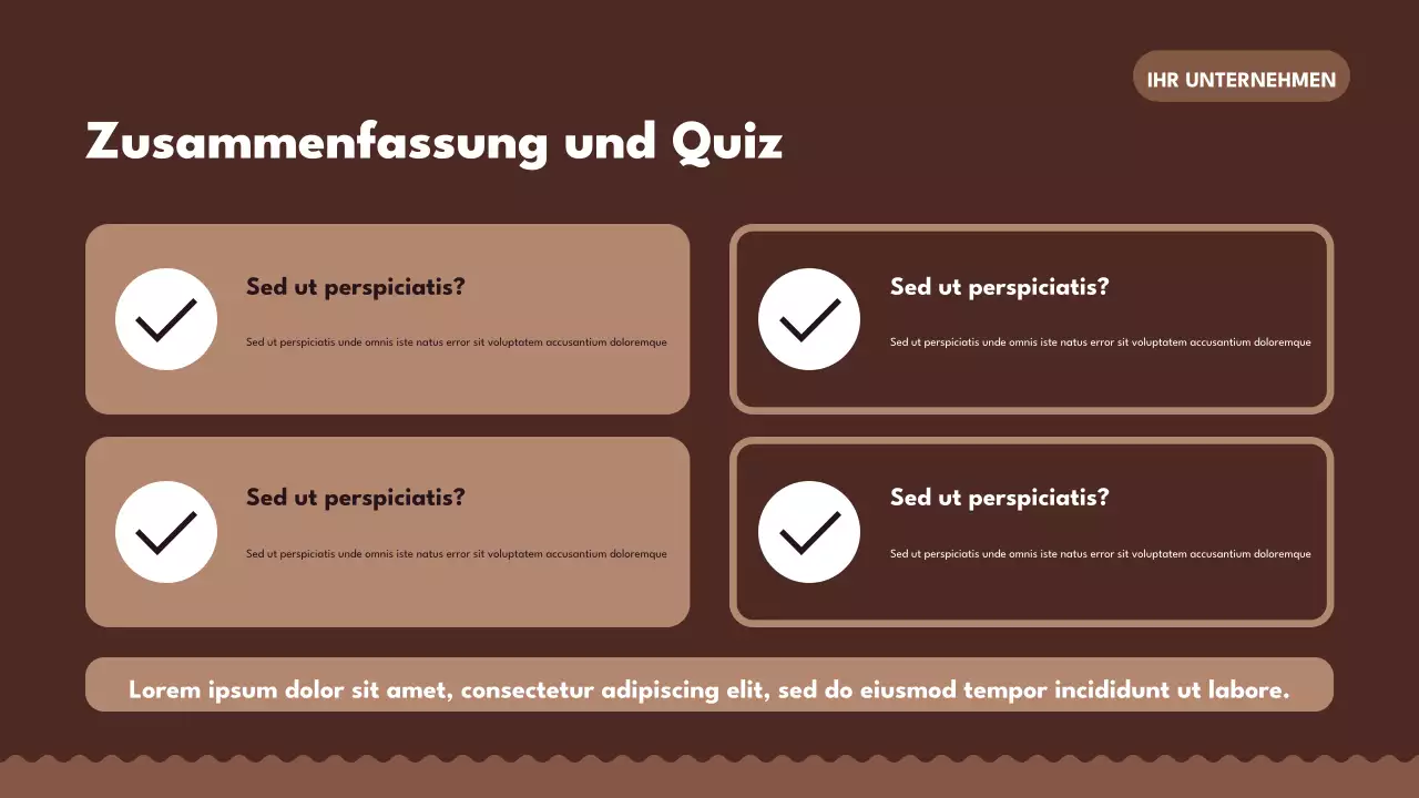 Braune Retro-Handelspräsentation