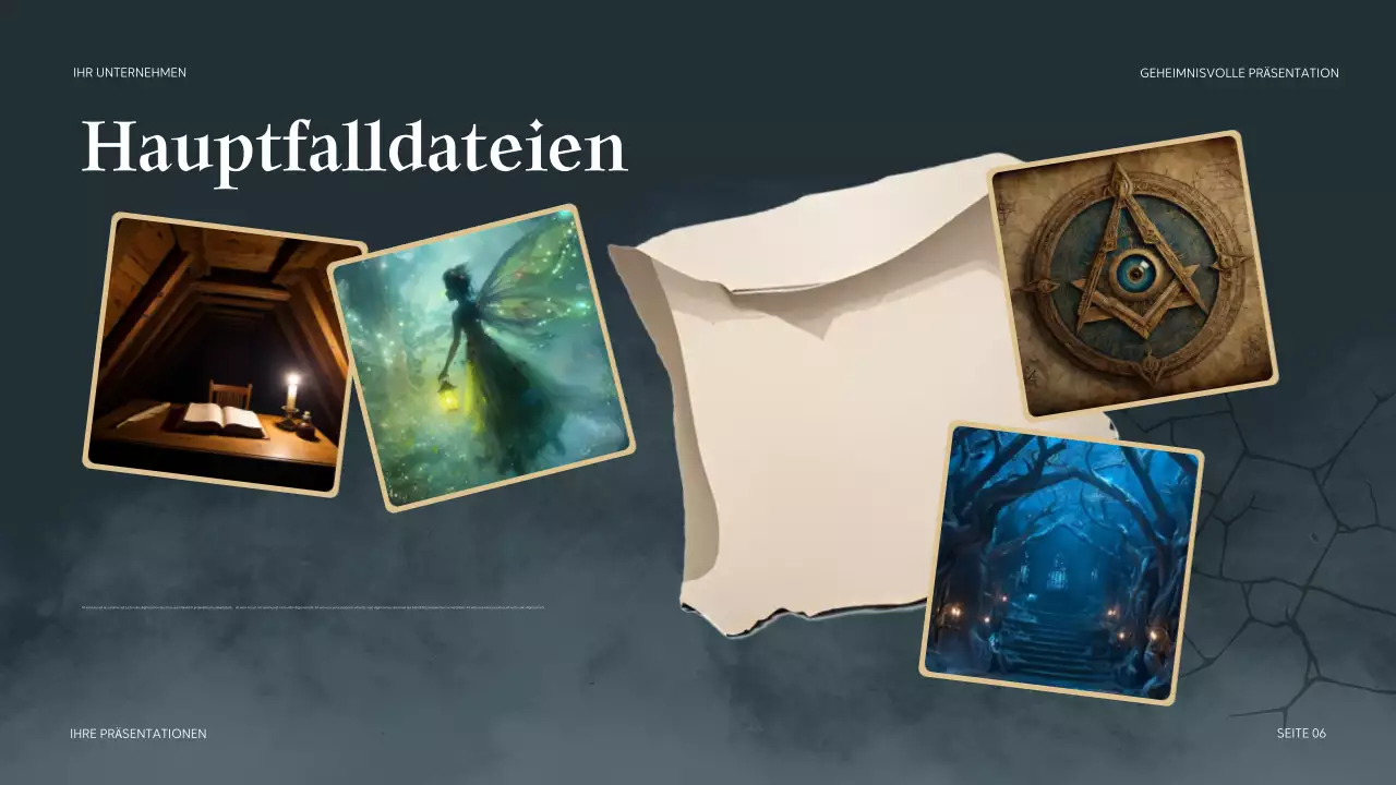 Teal Mysterious Präsentation