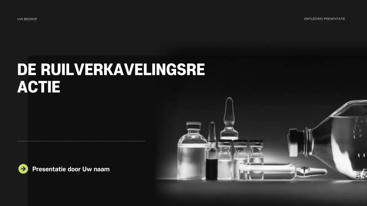 Zwarte moderne chemie presentatie