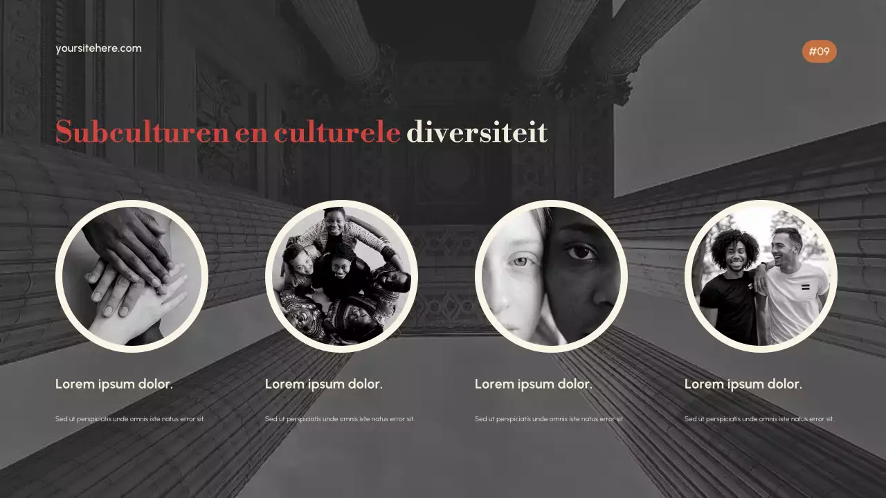 Gouden Elegante Cultuurpresentatie