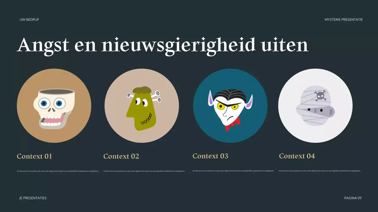 Teal Mysterieuze Presentatie