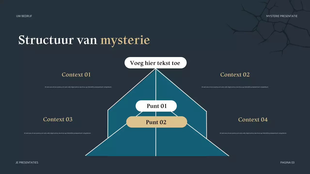 Teal Mysterieuze Presentatie