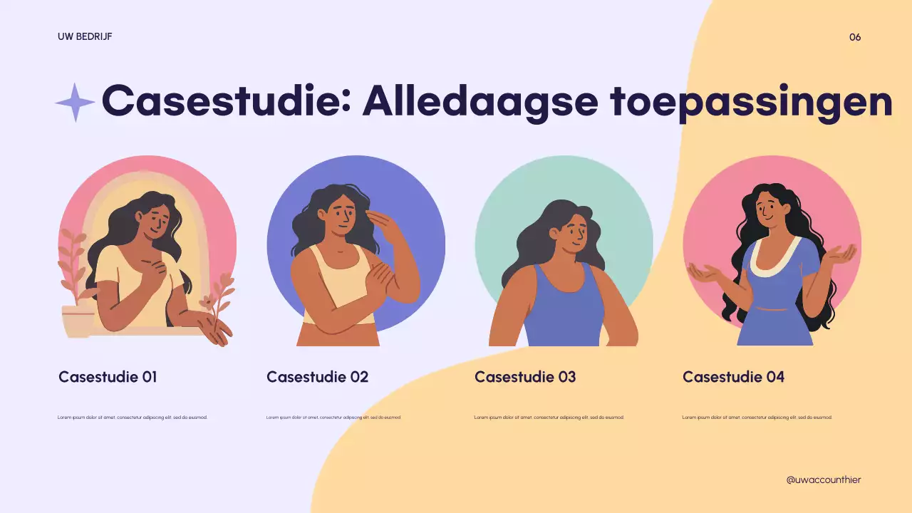 Roze moderne psychologie presentatie