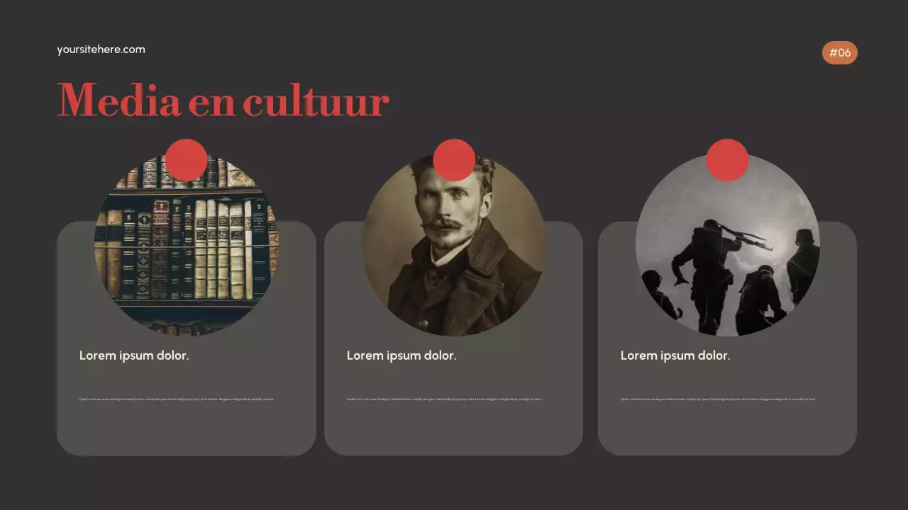 Gouden Elegante Cultuurpresentatie