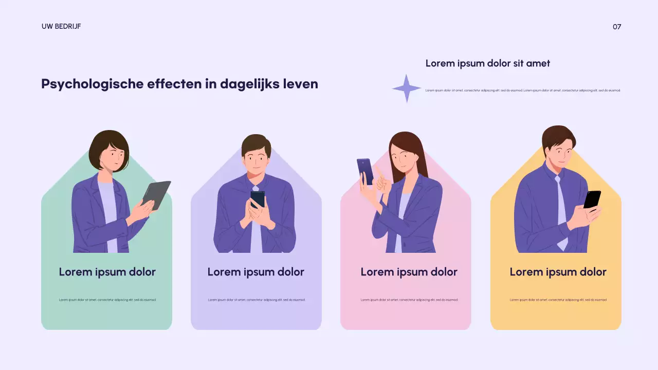 Roze moderne psychologie presentatie