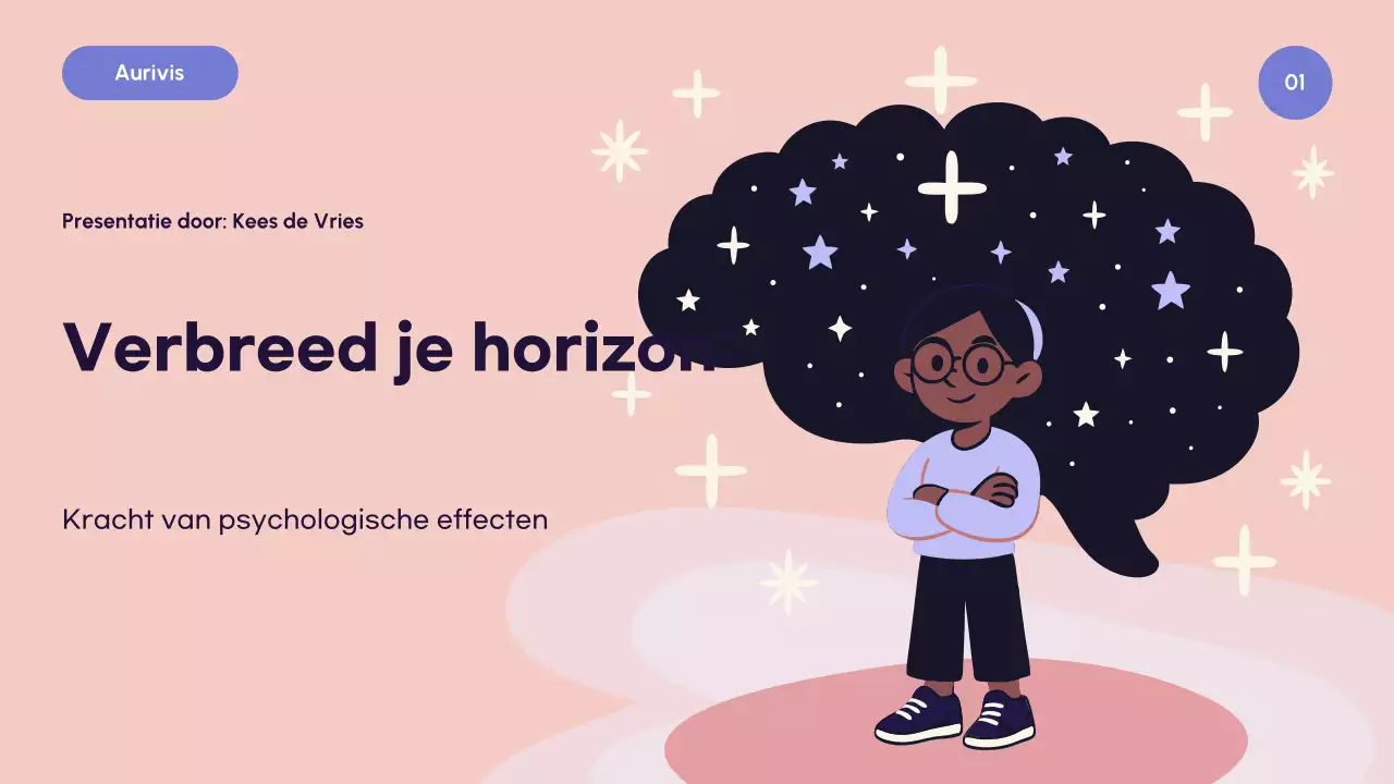 Roze moderne psychologie presentatie