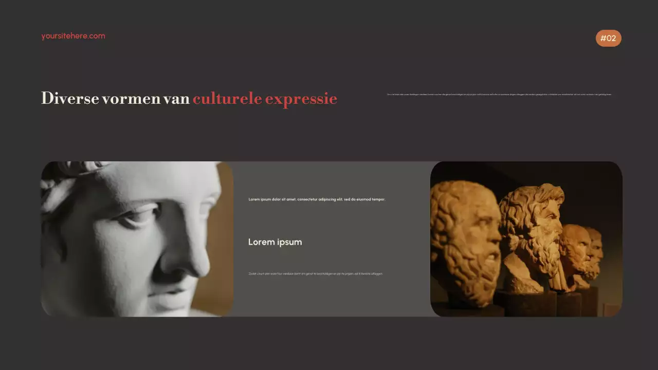 Gouden Elegante Cultuurpresentatie