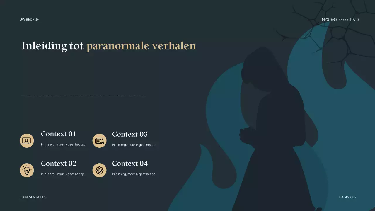 Teal Mysterieuze Presentatie