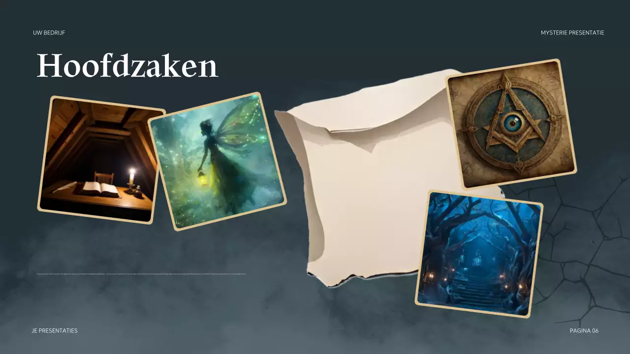 Teal Mysterieuze Presentatie