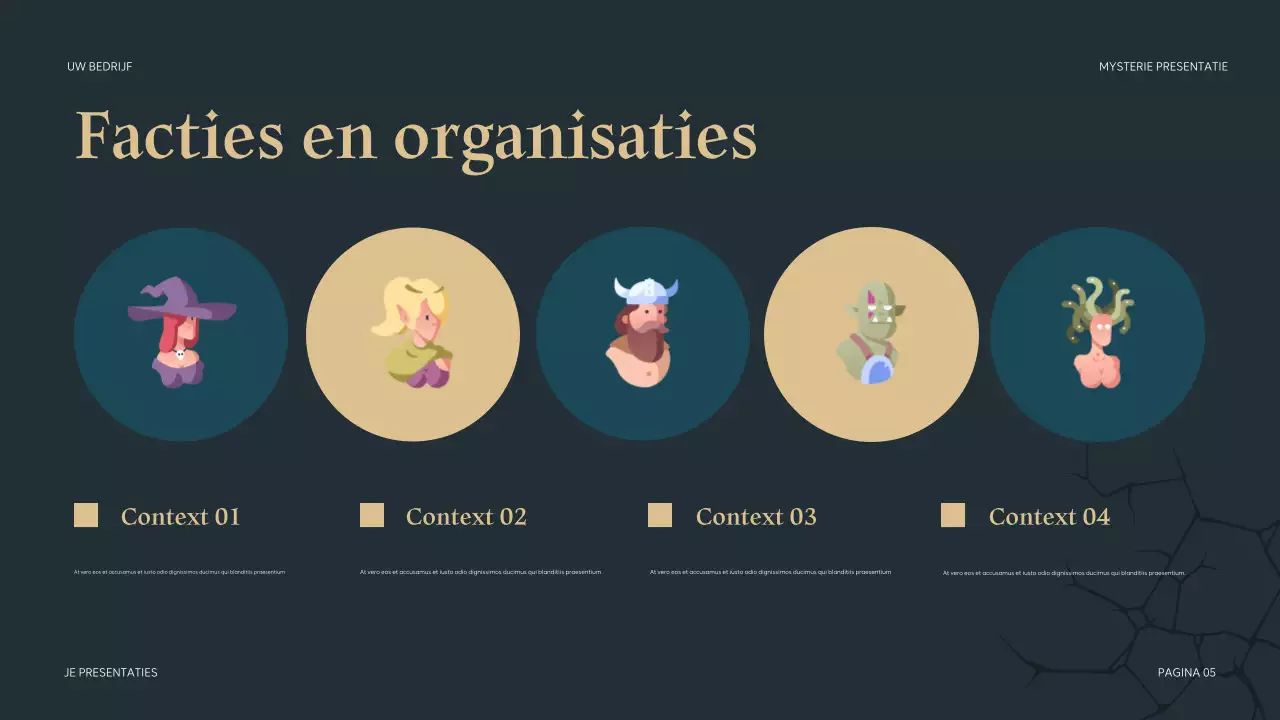 Teal Mysterieuze Presentatie