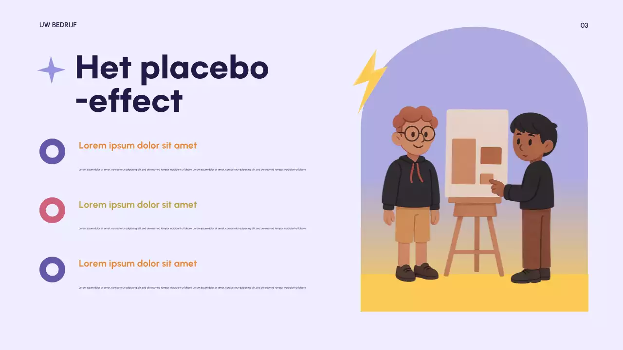 Roze moderne psychologie presentatie