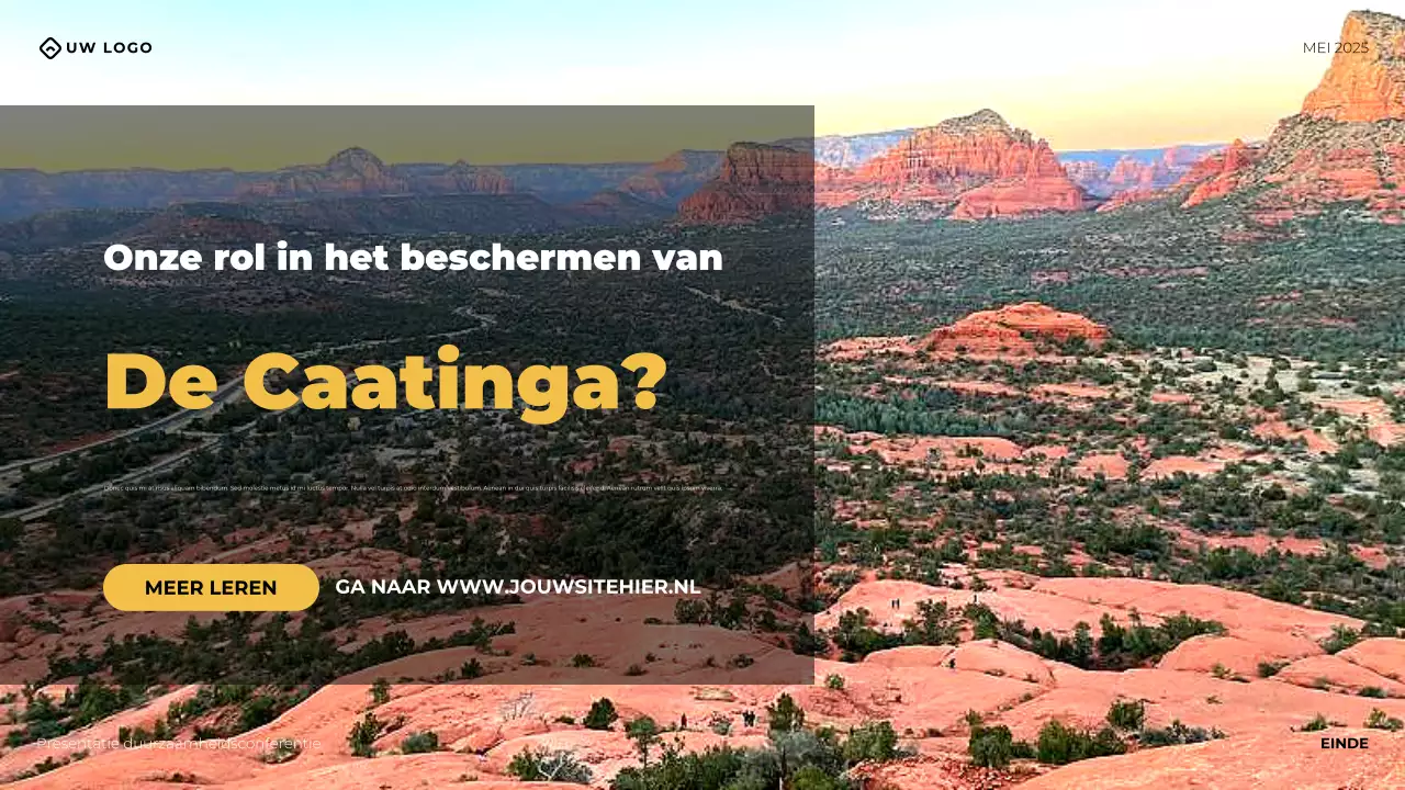 Gele moderne zakelijke conferentiepresentatie