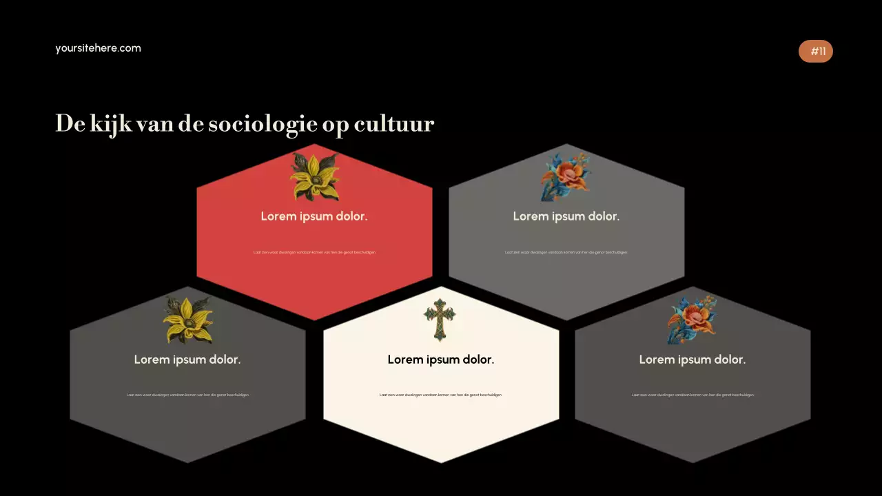 Gouden Elegante Cultuurpresentatie