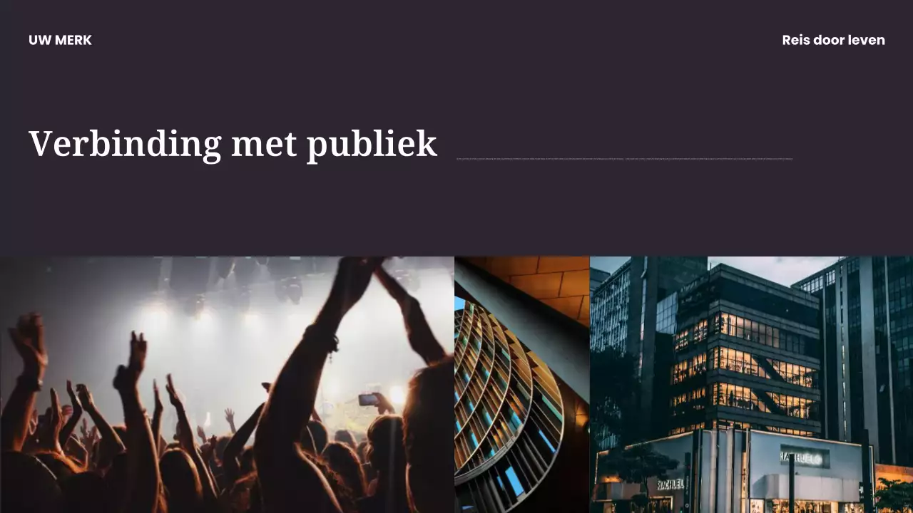 Presentatie van moderne muziek in zwart en blauw