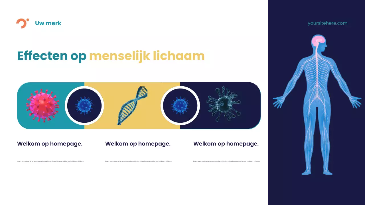 Blue Abstract Disease Presentatie