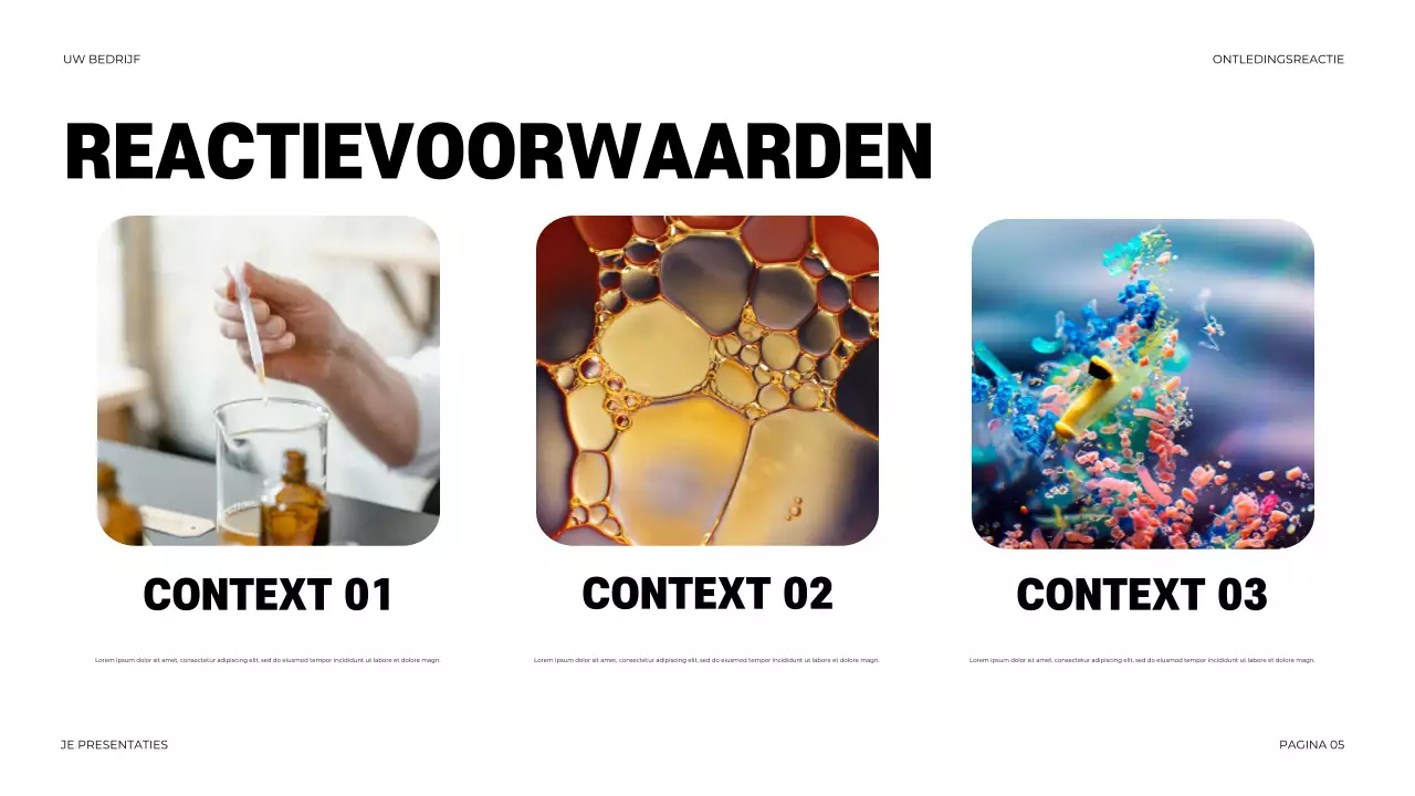 Zwarte moderne chemie presentatie