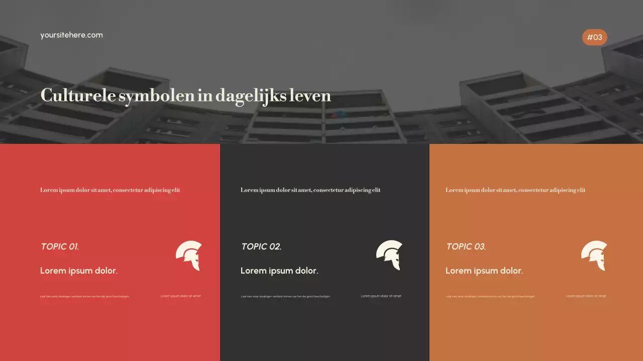 Gouden Elegante Cultuurpresentatie