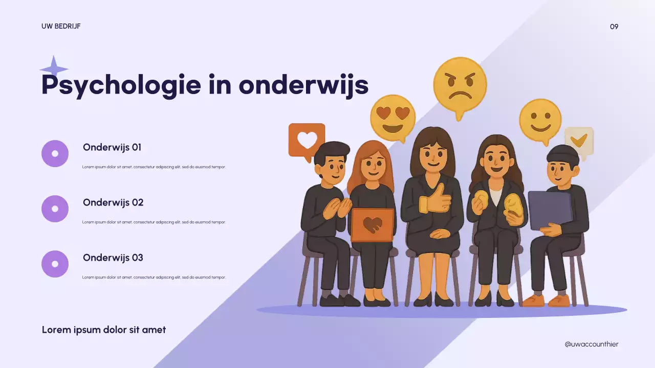 Roze moderne psychologie presentatie