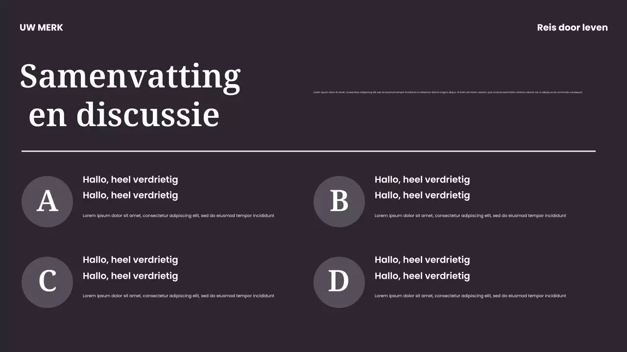 Presentatie van moderne muziek in zwart en blauw