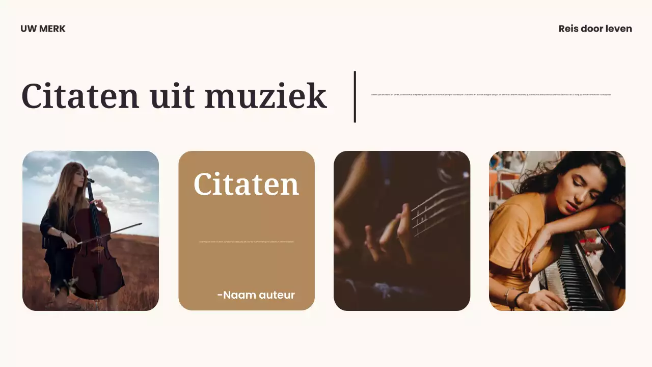 Presentatie van moderne muziek in zwart en blauw