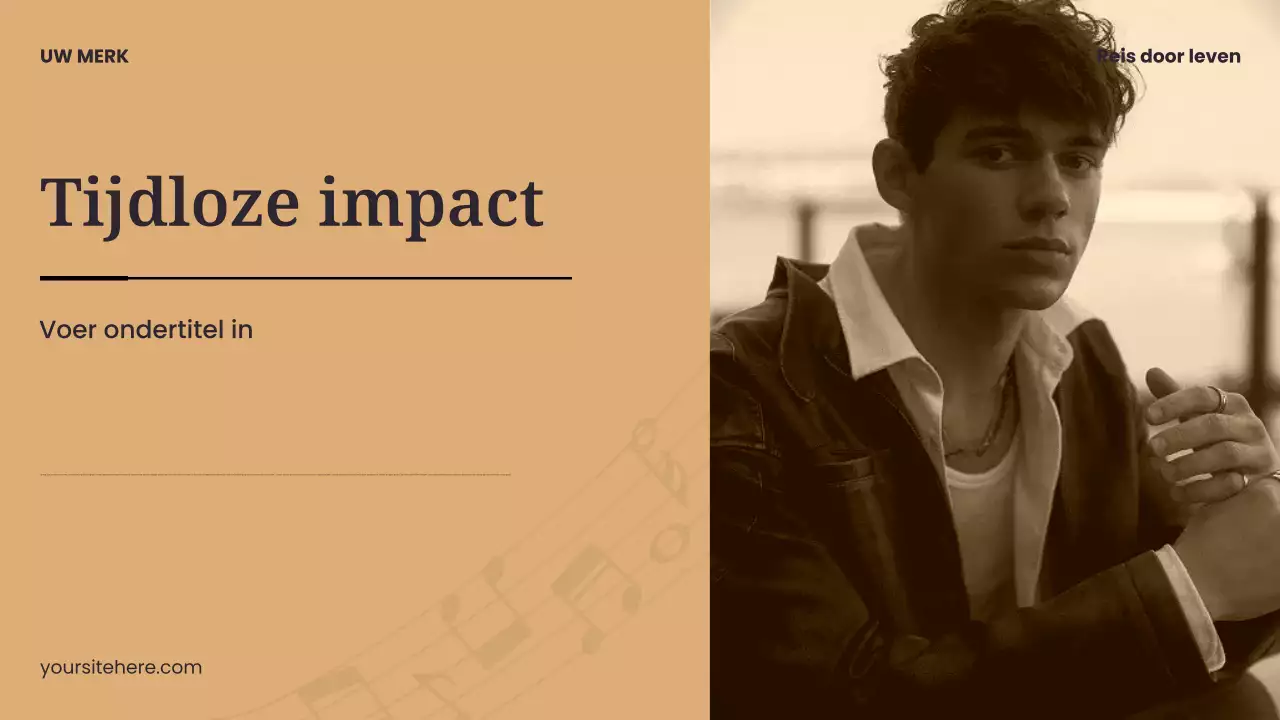 Presentatie van moderne muziek in zwart en blauw