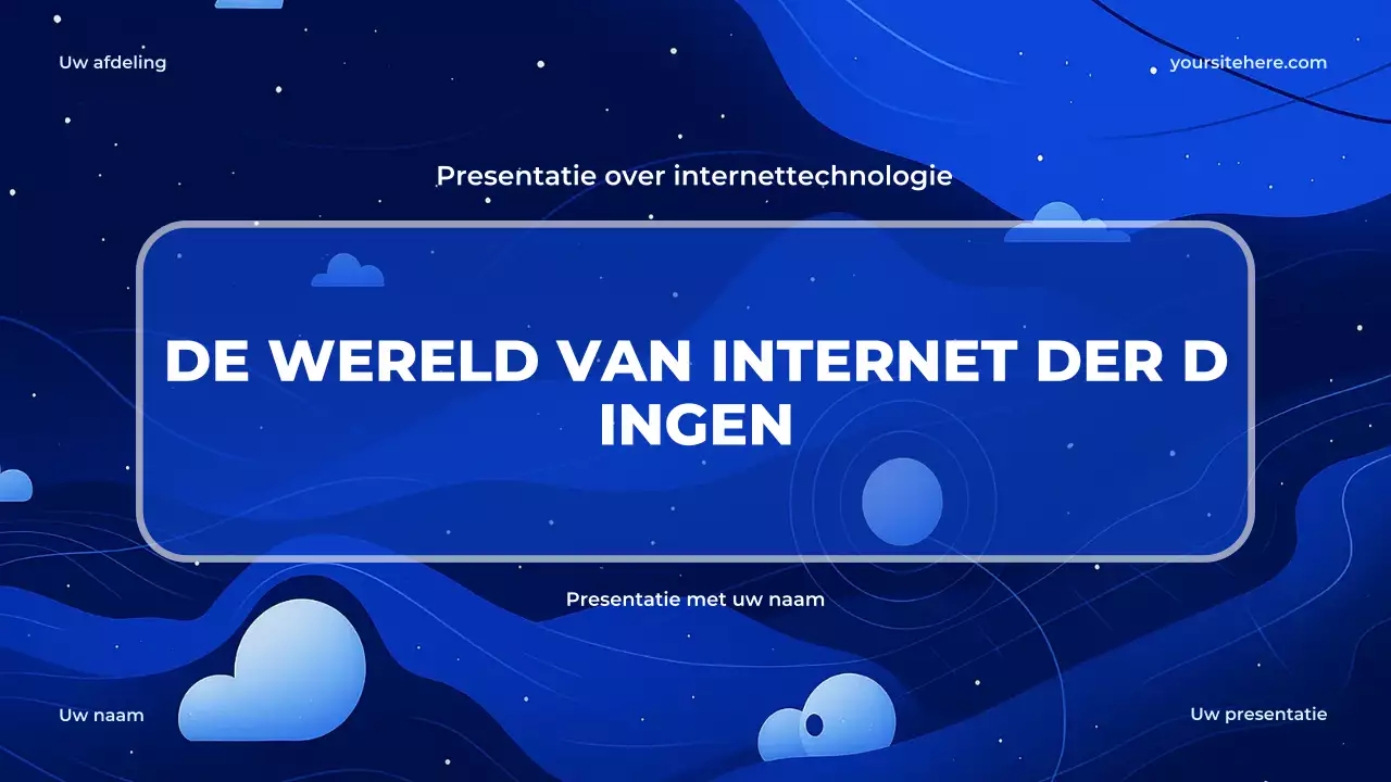 Presentatie van blauwe moderne technologie