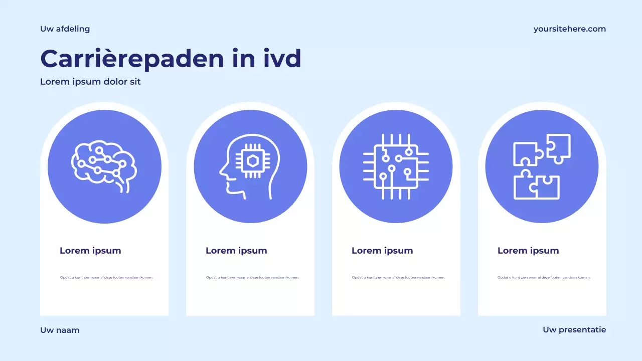 Presentatie van blauwe moderne technologie