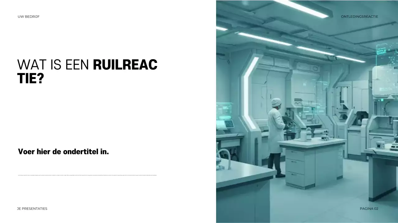 Zwarte moderne chemie presentatie