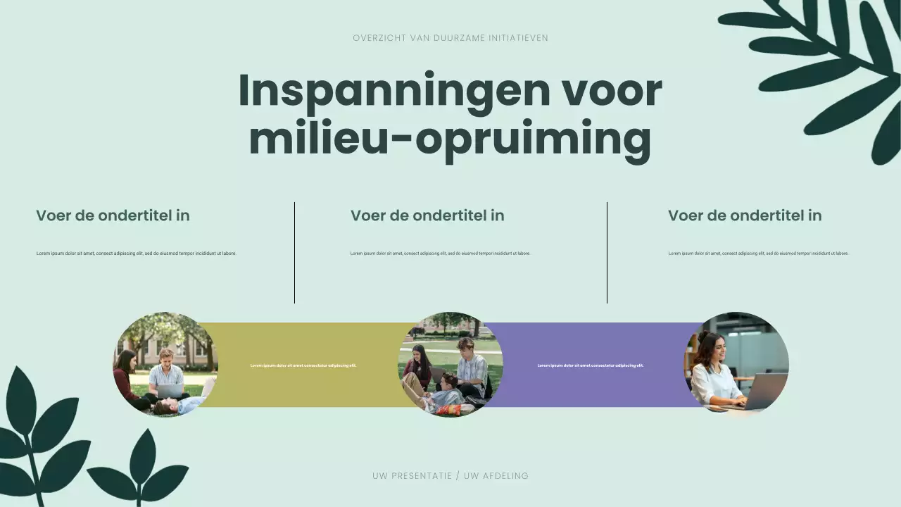Presentatie Groene Moderne Duurzaamheid