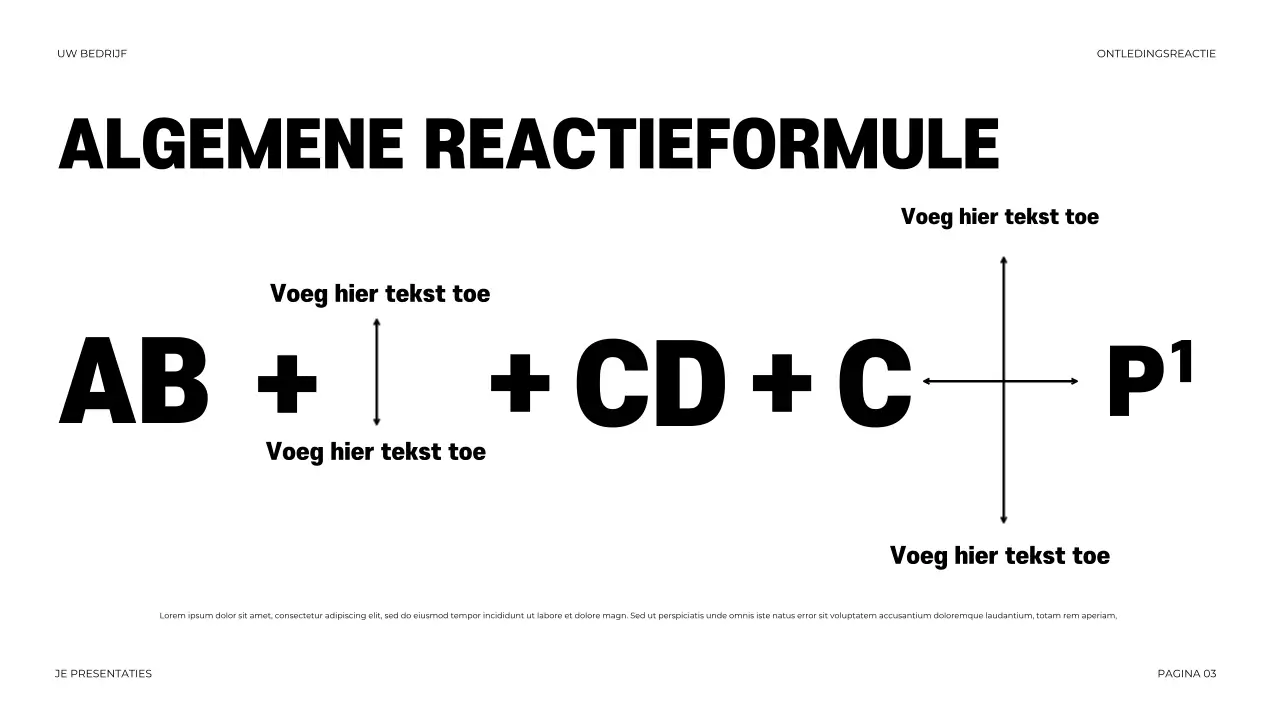 Zwarte moderne chemie presentatie