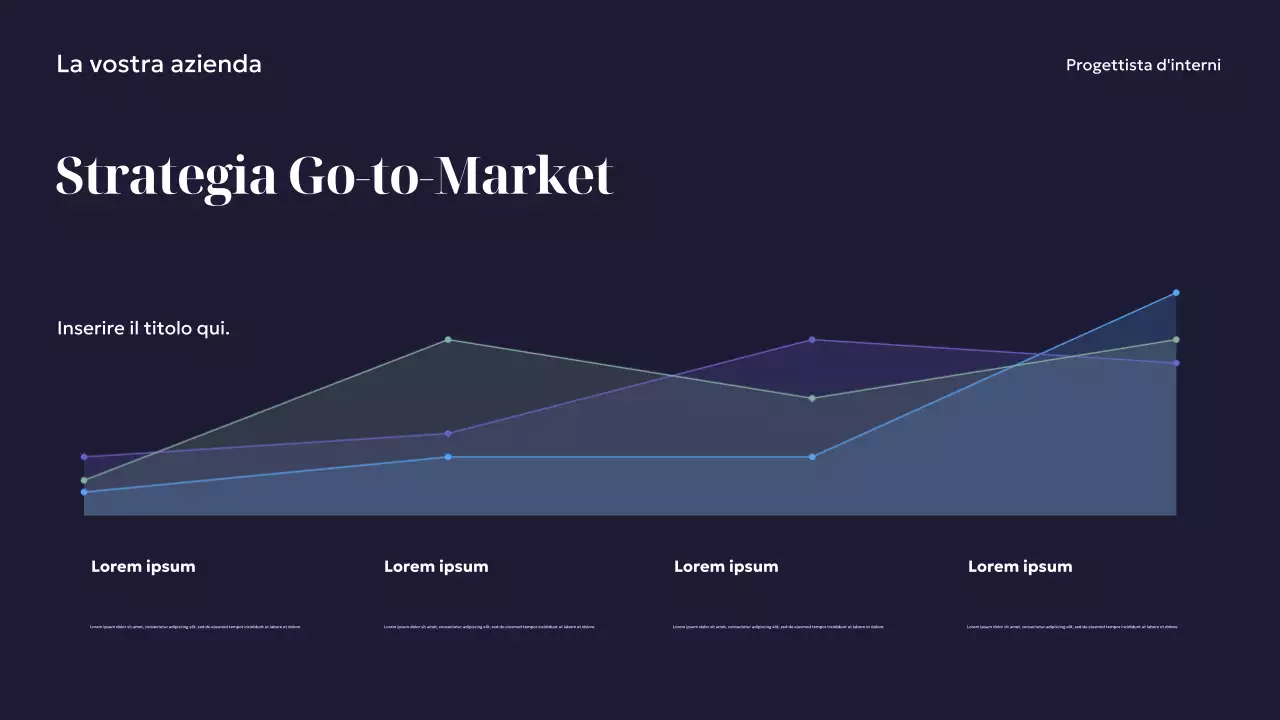 Presentazione del design degli interni moderni della Marina
