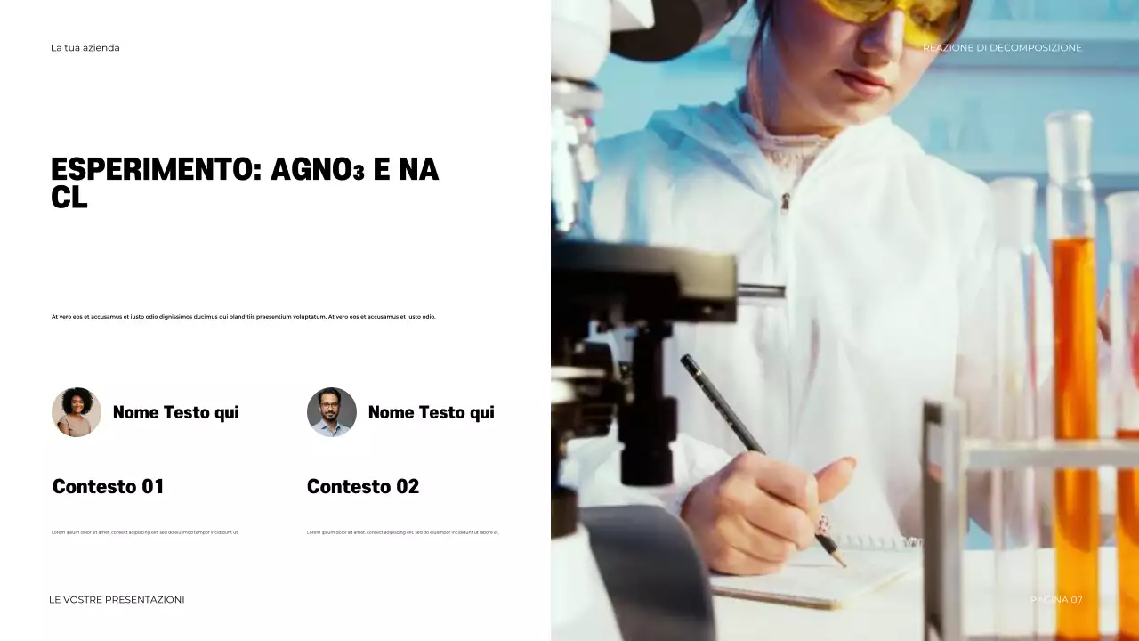 Presentazione di Chimica Moderna Nera