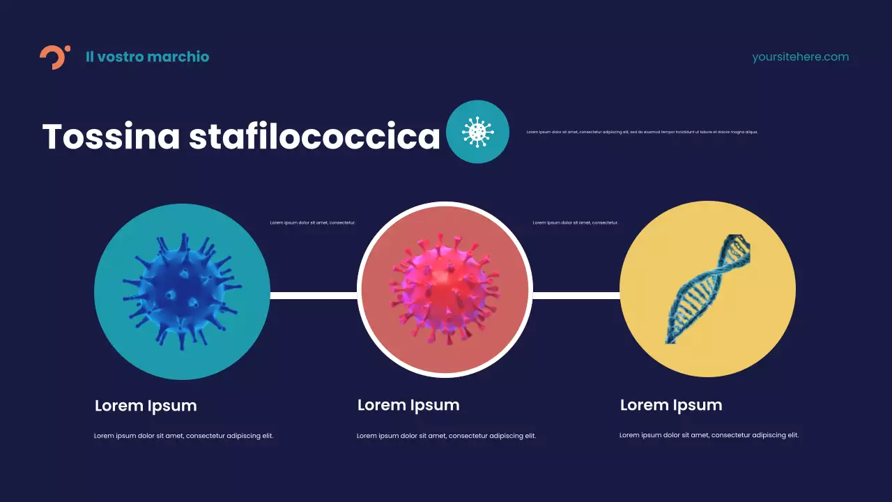 Presentazione della malattia astratta blu
