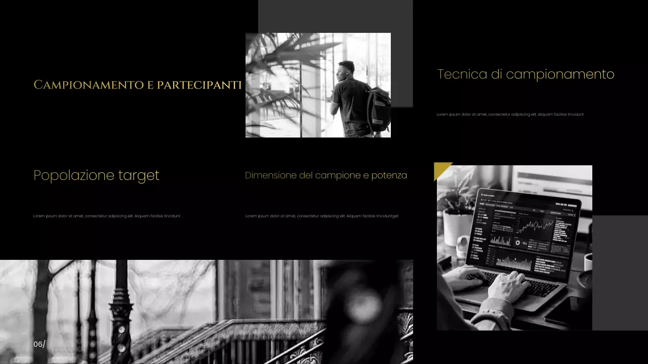 Presentazione della proposta di ricerca Black Modern