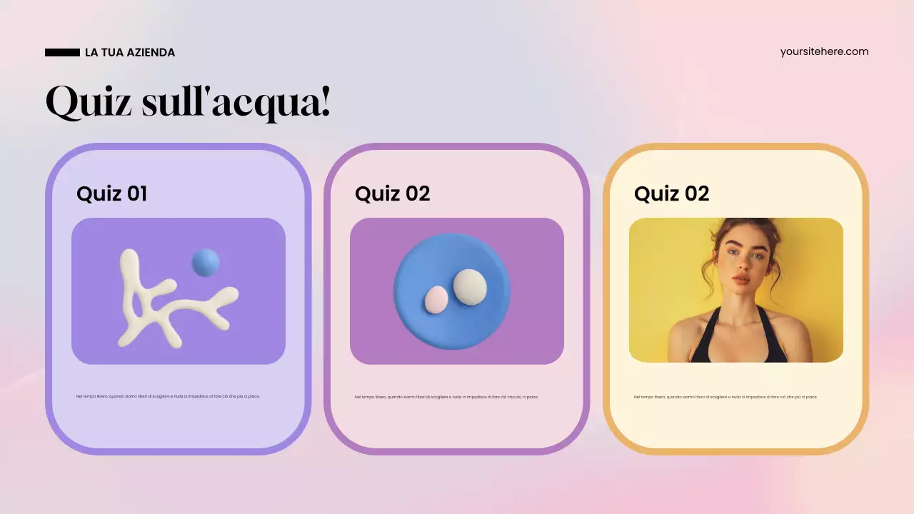 Presentazione di Blue Modern Water