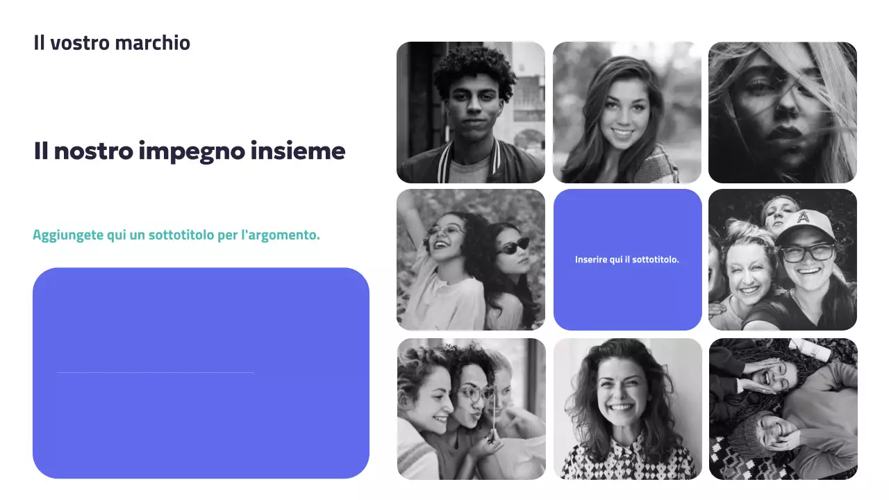 Presentazione della campagna Blue Modern