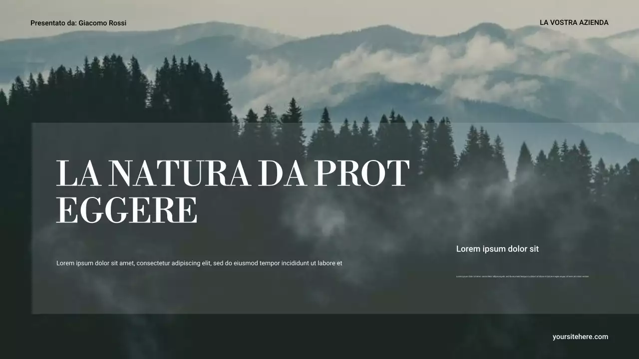 Presentazione di Green Minimal Nature