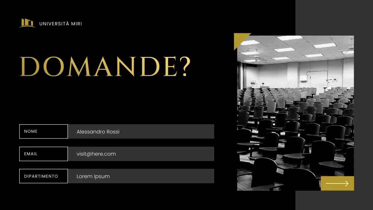 Presentazione della proposta di ricerca Black Modern