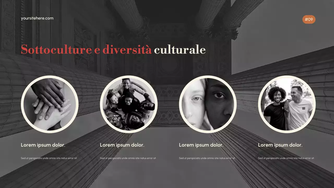 Presentazione elegante della cultura Gold