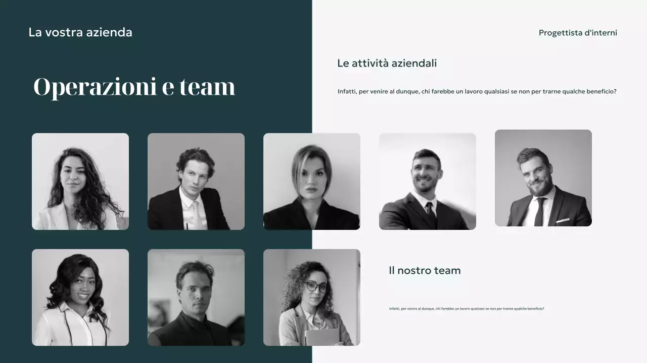 Presentazione del design degli interni moderni della Marina